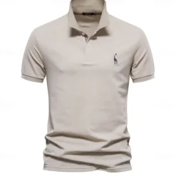 Clearance OUKU 80% Cotton Brand Men's Polo Shirts Cotton Golf Polo Shirts for Men Short Sleeve High Quantity Solid Polo Men New Summer Clothing