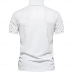 Clearance OUKU 80% Cotton Brand Men's Polo Shirts Cotton Golf Polo Shirts for Men Short Sleeve High Quantity Solid Polo Men New Summer Clothing