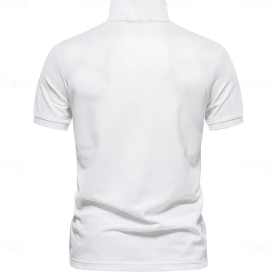 Clearance OUKU 80% Cotton Brand Men's Polo Shirts Cotton Golf Polo Shirts for Men Short Sleeve High Quantity Solid Polo Men New Summer Clothing