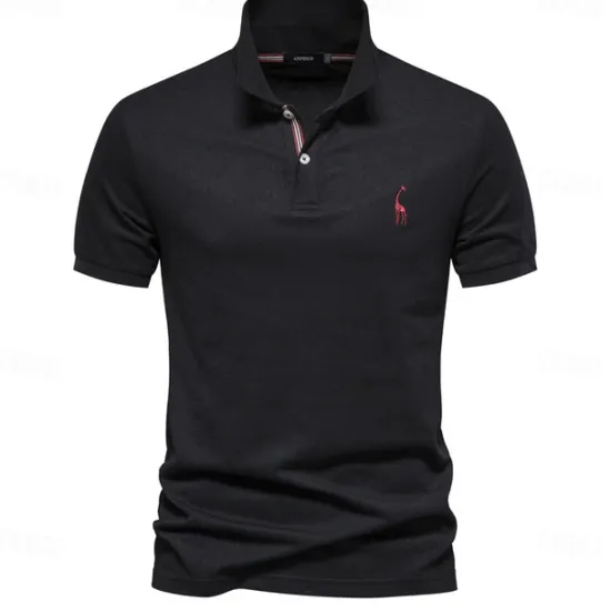 Clearance OUKU 80% Cotton Brand Men's Polo Shirts Cotton Golf Polo Shirts for Men Short Sleeve High Quantity Solid Polo Men New Summer Clothing