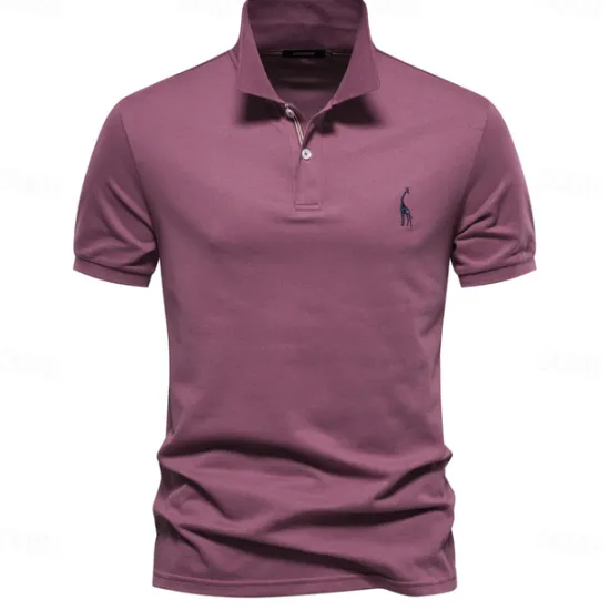 Clearance OUKU 80% Cotton Brand Men's Polo Shirts Cotton Golf Polo Shirts for Men Short Sleeve High Quantity Solid Polo Men New Summer Clothing