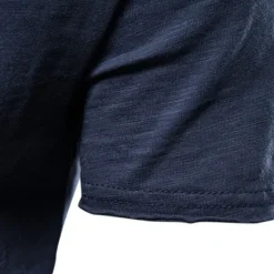 Online OUKU 100% Cotton Men's T-shirt Fashion Cut Design Soild Tops Tees Short Sleeve Summer T Shirt For Men