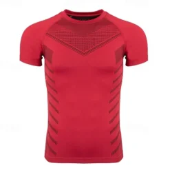 Online OUKU 3 Pack Men's Gym Fitness Tops Sports T-Shirt Crew Neck Short Sleeve Sport Casual Daily Gym Quick dry Breathable Soft Color Block Black Red Blue Black Gray Activewear Fashion Basic Gym Top