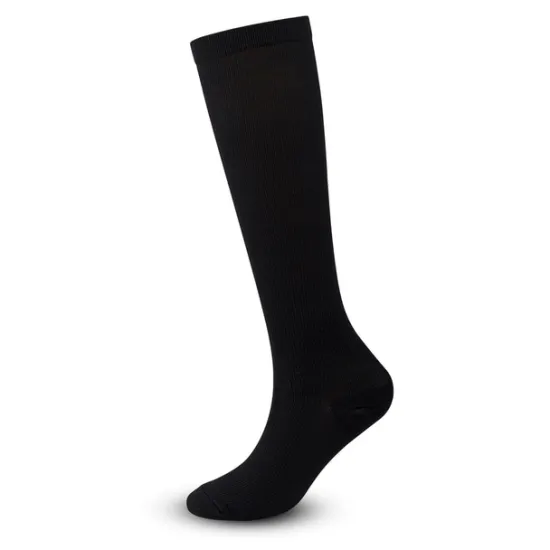 OUKU 6 Pairs Athletic Compression Sports Socks Long Men's Women's Socks Breathable Comfortable Non-slipping Quick Dry Gym Workout Basketball Running Active Training Jogging Sports Nylon Black White Grey