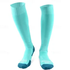 Hot OUKU 2 Pairs Men's Compression Socks Plain Knee High Socks Black White Hiking Socks Sports Outdoor Ski Hiking Daily Four Season Stylish Classic
