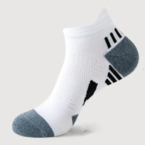 Hot OUKU 2 Pairs Men's Running Socks Low Cut Socks White Color Casual Daily Basic Medium Four Seasons Stylish Traditional Classic