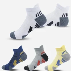 Hot OUKU 2 Pairs Men's Running Socks Low Cut Socks White Color Casual Daily Basic Medium Four Seasons Stylish Traditional Classic