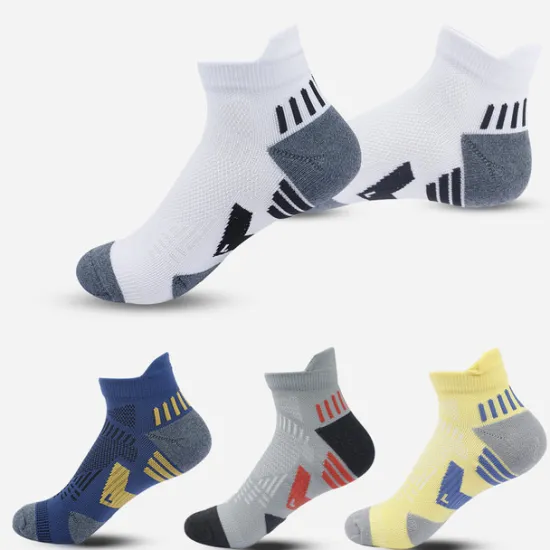 Hot OUKU 2 Pairs Men's Running Socks Low Cut Socks White Color Casual Daily Basic Medium Four Seasons Stylish Traditional Classic