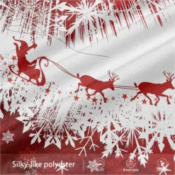 Sale OUKU Christmas Men's Christmas Scene Printed Sweatpants Santa Claus Elk Fashion Casual Joggers Trousers Pocket Mid Waist Drawstring Elastic Waist Party Evening Dailywear Spring Fall Winter 3D Print Red