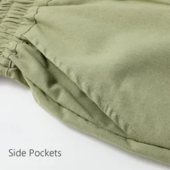 Online OUKU Coconut Tree Men's Cotton Linen Shorts Summer Hawaiian Shorts Beach Shorts Print Drawstring Elastic Waist Breathable Soft 10% Linen Shorts Casual Daily Holiday Streetwear