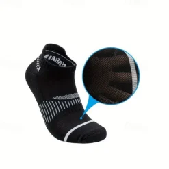 OUKU 21Grams Men's 6 Pieces Multi Packs Socks Running Socks Casual Socks Black White Color Stripes Sports & Outdoor Daily Vacation Basic Medium Spring Fall Fashion Casual