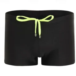 Discount OUKU 21Grams Men's Swim Shorts Swim Trunks Daily Beach Breathable Quick Dry Drawstring Elastic Waist Plain Short Sport Casual Activewear Black White Stretchy