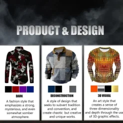 New OUKU Halloween Day of the Dead Skull Men's Graphic Skeleton T shirt Long Sleeve T shirt 3D Print Crew Neck Shirt Designer Casual Subculture Sports Outdoor Holiday Going out Spring Fall Clothing Apparel