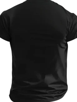 New OUKU Halloween Men's Blood stains T Shirt Short Sleeve T shirt 3D Print Crew Neck Shirt Fashion Daily Gothic Street Casual Daily Black White Blue Summer Spring All Seasons Clothing Apparel S M L XL XXL