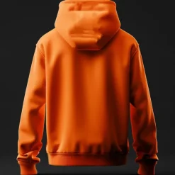 Hot OUKU Halloween Men's Cat Pumpkin Hoodie Hoodies Sweatshirt Fashion Cowboy Long Sleeve Hooded Pocket 3D Print Fall Winter Designer Orange