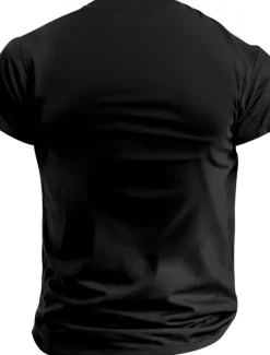 Sale OUKU Halloween Men's Funny Slang T Shirt Short Sleeve T shirt 3D Print Crew Neck Shirt Exaggerated Designer Horror Party Street Holiday Black Red Blue Summer Spring All Seasons Clothing Apparel S M L XL