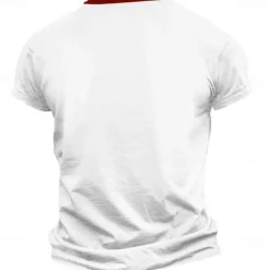 Discount OUKU Letter Graphic Prints Hand Fashion Basic Casual Men's 3D Print Henley Shirt Graphic Tee Vintage Shirt Outdoor Daily Going out T shirt Black White Blue Short Sleeve Henley Shirt Spring & Summer