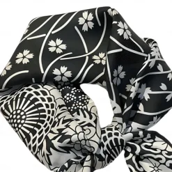 Outlet OUKU Male 100% Silk Square Scarf Outdoor Vacation Office Dark Yellow Black Scarf