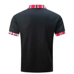 Sale OUKU Male Polo Shirt Knit Polo Casual Date Lapel Short Sleeves Fashion Plaid / Striped / Chevron / Round Solid / Plain Color Knitting Summer Dry-Fit Black White Pink Wine Dark Navy Sky Blue Polo Shirt