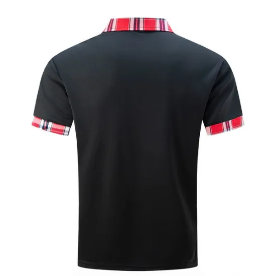 Sale OUKU Male Polo Shirt Knit Polo Casual Date Lapel Short Sleeves Fashion Plaid / Striped / Chevron / Round Solid / Plain Color Knitting Summer Dry-Fit Black White Pink Wine Dark Navy Sky Blue Polo Shirt