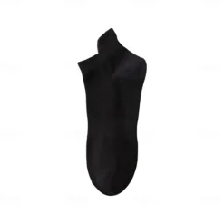 Outlet OUKU Men 1 Pair Socks No Show & Liner Socks Black White Color Solid Color Plain School Formal Outdoor Thin Summer Spring Fall Daily Casual