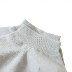 Hot OUKU Men 1 Pair Socks No Show & Liner Socks Black White Color Plain School Formal Outdoor Thin Summer Spring Fall Daily Casual