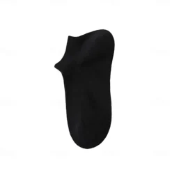 Hot OUKU Men 1 Pair Socks No Show & Liner Socks Black White Color Plain School Formal Outdoor Thin Summer Spring Fall Daily Casual