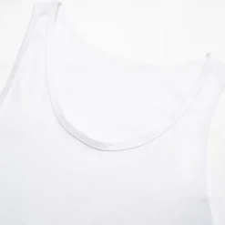 Clearance OUKU Men Sleeveless Round Summer Solid Color Vacation Daily Casual Plain Outdoor Vacation Home White Light Blue Top Tee for Men