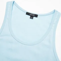New OUKU Men's 100% Cotton 3D Print Tank Top Graphic Fashion Outdoor Casual Vest Top Undershirt Street Casual Daily T shirt White Blue Sleeveless Crew Neck Shirt Spring & Summer Clothing Apparel