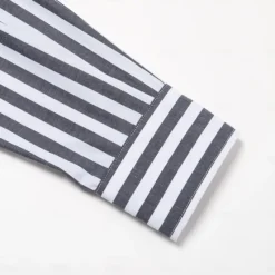 Best OUKU Men's 100% Cotton Dress Shirt Long Sleeve Striped Turndown Formal Office / Career Button Clothing Apparel Daily Business Black