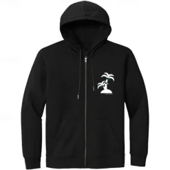 Clearance OUKU Men's 100% Cotton Full Zip Hoodie Black White Hooded Color Block Tree Plants Zipper Pocket Work Sports & Outdoor Casual Cool Designer Graphic Fall Winter Clothing Apparel Hoodies Sweatshirts