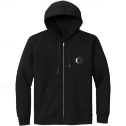 Hot OUKU Men's 100% Cotton Full Zip Hoodie Black White Hooded Graphic Zipper Pocket Sports & Outdoor Casual Daily Streetwear Cool Designer Spring Fall Clothing Apparel Hoodies Sweatshirts
