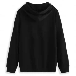 Hot OUKU Men's 100% Cotton Full Zip Hoodie Black White Hooded Graphic Zipper Pocket Sports & Outdoor Casual Daily Streetwear Cool Designer Spring Fall Clothing Apparel Hoodies Sweatshirts
