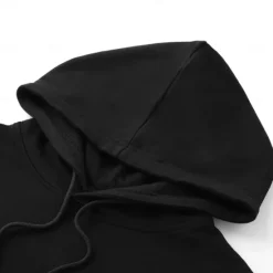 Best OUKU Men's Cotton Hoodie Pullover Basic Fashion Daily Casual Hoodies Letter Long Sleeve Holiday Vacation Streetwear Hooded Spring & Fall Clothing Apparel Designer Black