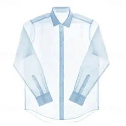 Best OUKU Men's 100% Cotton Non-iron Dress Shirt Button Up Shirt Solid Color School Formal White Long Sleeve Turndown All Seasons Clothing Apparel