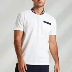 Best OUKU Men's 100% Cotton T shirt Graphic Fashion Outdoor Casual Tee Tee Top Street Casual Daily T shirt White Short Sleeve Crew Neck Shirt Spring & Summer Clothing Apparel Navy Blue