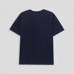 Best OUKU Men's 100% Cotton T shirt Graphic Fashion Outdoor Casual Tee Tee Top Street Casual Daily T shirt White Short Sleeve Crew Neck Shirt Spring & Summer Clothing Apparel Navy Blue