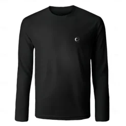 New OUKU Men's 100% Cotton T Shirt Ombre Graphic Crew Neck Training Outdoor Long Sleeve Crewneck Clothing Apparel Elegant Warm Vacation Vintage