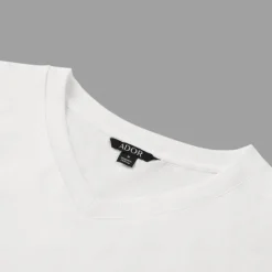 Discount OUKU Men's 100% Cotton T shirt Tee Solid Color V Neck non-printing Sports & Outdoor Short Sleeve V Neck Clothing Apparel Daily