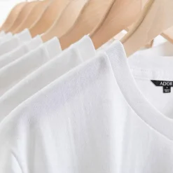 Discount OUKU Men's 100% Cotton T shirt Tee Solid Color V Neck non-printing Sports & Outdoor Short Sleeve V Neck Clothing Apparel Daily