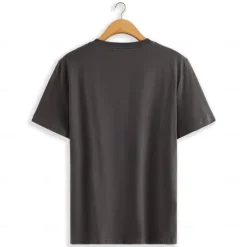 New OUKU Men's 100% Cotton T shirt Tee Tee Top Plain V Neck Street Vacation Short Sleeves Clothing Apparel 100% Cotton Fashion Designer Classic White