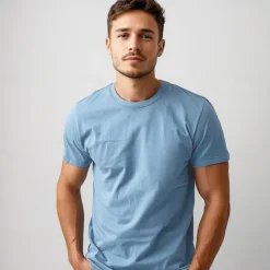 Outlet OUKU Men's 100% Cotton T shirt Tee Cotton Shirt Solid Color Crew Neck Clothing Apparel Outdoor Office Short Sleeve Crewneck Classic Style Cotton Fashion Cool Daily Solid Color