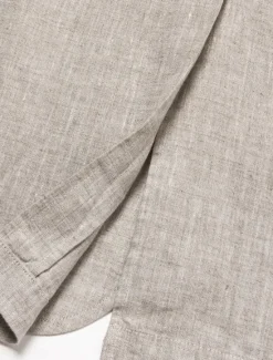 Online OUKU Men's 100% Linen Blazer Blazer Jacket School Formal Wedding Elegant Vacation Summer Spring 100% Linen Linen Solid Color Single Breasted Two-button Blazer Dark Gray Navy Blue Beige Light Blue
