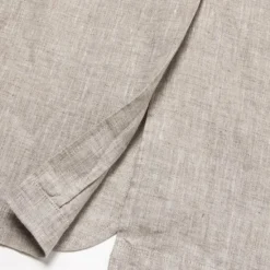 Hot OUKU Men's 100% Linen Blazer Jacket Wedding Party Casual Elegant Vacation Summer Spring Linen Blue Linen Blazer Solid Color Single Breasted Two-button Blazer Blue Beige