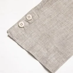 Hot OUKU Men's 100% Linen Blazer Jacket Wedding Party Casual Elegant Vacation Summer Spring Linen Blue Linen Blazer Solid Color Single Breasted Two-button Blazer Blue Beige