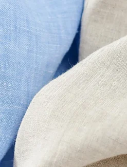 Online OUKU Men's 100% Linen Blazer Jacket Wedding Party Anniversary Summer Spring Linen Solid Color Single Breasted One-button Blazer Blue Beige