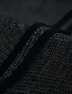 New OUKU Men's 100% Linen Blazer Lightweight Jacket Outdoor Casual Without Lining Classic & Timeless Chic & Modern Spring & Fall Linen Vertical Stripes Artistic Style Classic Style Blazer Navy Blue Black