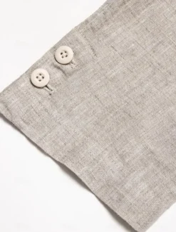 Best OUKU Men's 100% Linen Suits Outdoor Pocket Spring & Fall Solid Color Button Pocket Single Breasted Blazer White