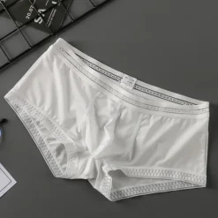 OUKU Men's 3 Pack Boxer Briefs Underwear Basic Panties Boxers Underwear Basic Nylon Pure Color Mid Waist Black White
