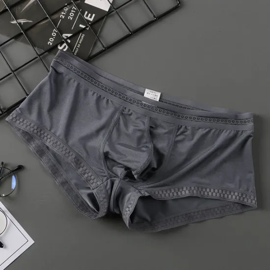 OUKU Men's 3 Pack Boxer Briefs Underwear Basic Panties Boxers Underwear Basic Nylon Pure Color Mid Waist Black White